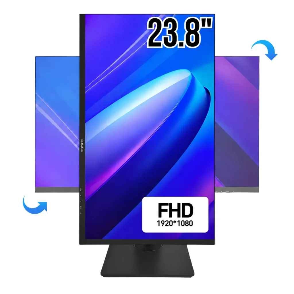 Aiwa 23,8" otočný a nastaviteľný monitor MD240A-K
